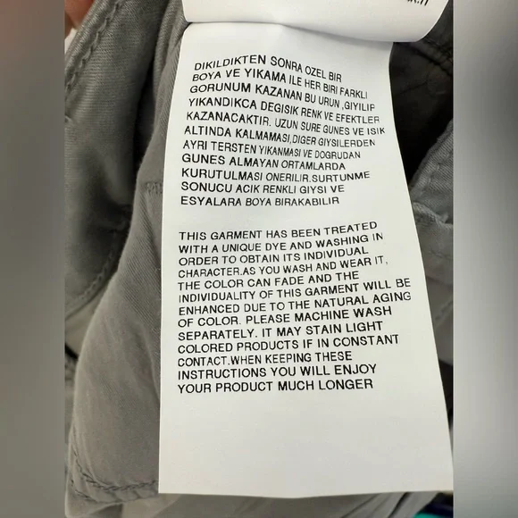 Mavi Zach Straight Leg Pant Men’s Size 33x34  Gray Casual Stretch - Picture 8 of 12